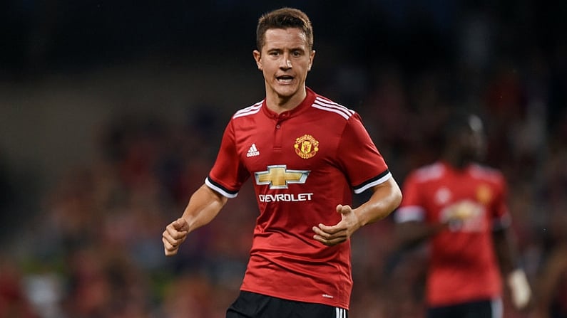 2 August 2017; Ander Herrera of Manchester United during the International Champions Cup match between Manchester United and Sampdoria at the Aviva Stadium in Dublin. Photo by David Fitzgerald/Sportsfile