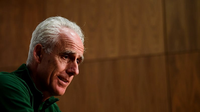 25 March 2019; Republic of Ireland manager Mick McCarthy during a Republic of Ireland Press Conference at FAI NTC, Abbotstown, Dublin. Photo by Stephen McCarthy/Sportsfile