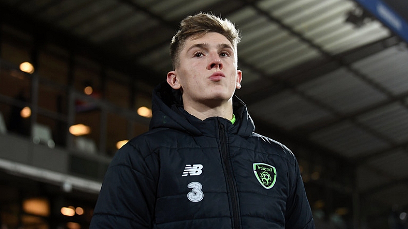 19 November 2018; Jimmy Dunne of Republic of Ireland prior to the UEFA Nations League B match between Denmark and Republic of Ireland at Ceres Park in Aarhus, Denmark. Photo by Stephen McCarthy/Sportsfile