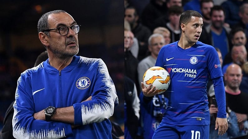 Report: Hazard Singled Out For Criticism By Sarri After Bournemouth Hammering