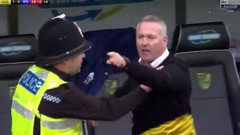 WATCH: Police Involved As Paul Lambert Loses It During Old Farm Derby