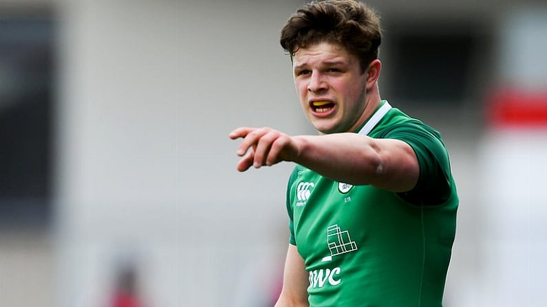 28 March 2018; Angus Kernohan of Ireland during the U19 International Friendly match between Ireland and Japan at Energia Park in Donnybrook, Dublin. Photo by Piaras O Midheach/Sportsfile