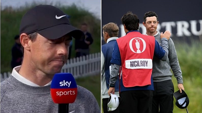 Emotional Rory McIlory Fights Back Tears After Failing To Make The Cut At The Open