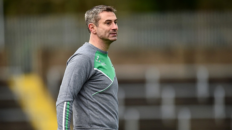 27 January 2019; Fermanagh manager Rory Gallagher during the Allianz Football League Division 2 Round 1 match between Fermanagh and Cork at Brewster Park in Enniskillen, Fermanagh. Photo by Oliver McVeigh/Sportsfile