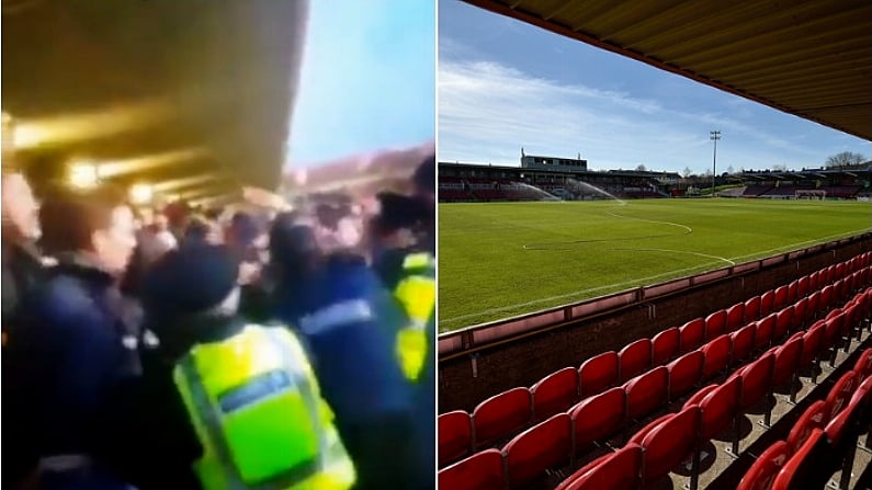 Cork City Release Statement After TD Thrown Out Of Game During FAI Protest