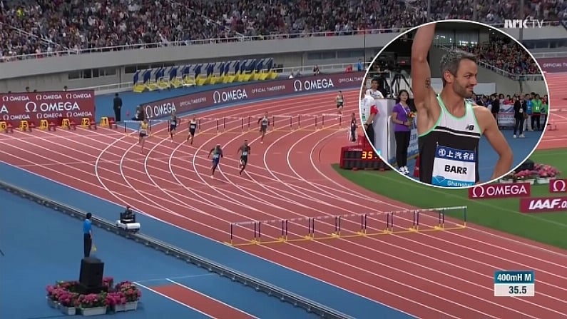 Watch: Thomas Barr Finishes Third In Shanghai Diamond League 400m Hurdles