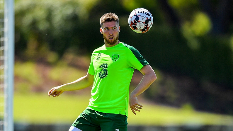 23 May 2019; Matt Doherty during a Republic of Ireland training session at The Campus in Quinta do Lago, Faro, Portugal. Photo by Seb Daly/Sportsfile