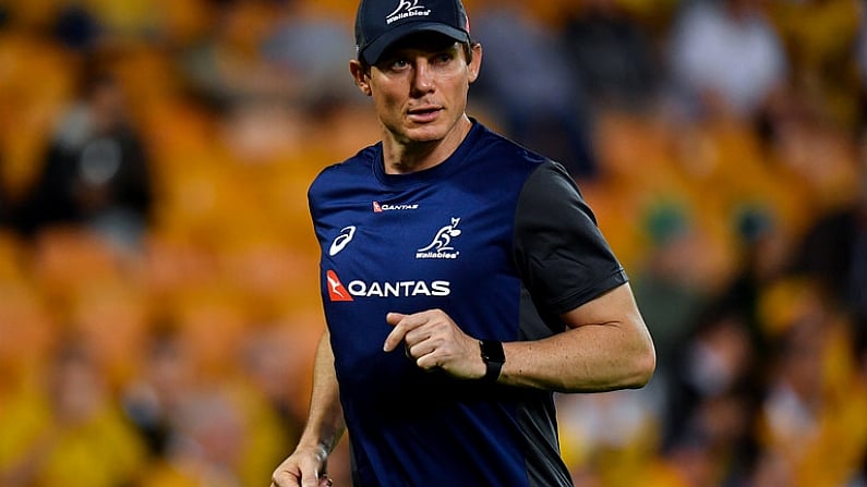 9 June 2018; Australia attack coach Stephen Larkham prior to the 2018 Mitsubishi Estate Ireland Series 1st Test match between Australia and Ireland at Suncorp Stadium, in Brisbane, Australia. Photo by Brendan Moran/Sportsfile