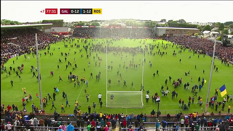 Watch: Roscommon Fans Rush Pitch Before Final Whistle In Connacht Final