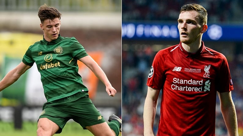 Liverpool Defender Denies "Rubbish" Claim He Told Kieran Tierney To Leave Celtic