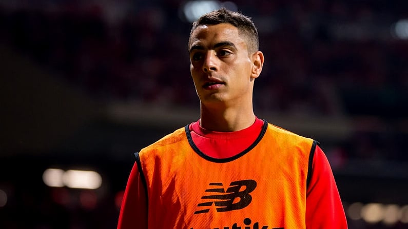 MADRID - APR 21: Ben Yedder plays at the Copa del Rey final match between Sevilla FC and FC Barcelona at Wanda Metropolitano Stadium on April 21, 2018 in Madrid, Spain.