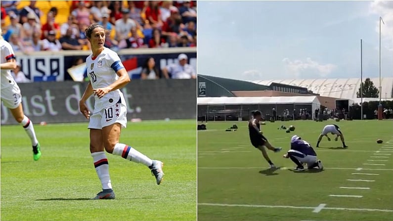 USWNT Star Carli Lloyd Drawing NFL Interest After Nailing 55-Yard Field Goal