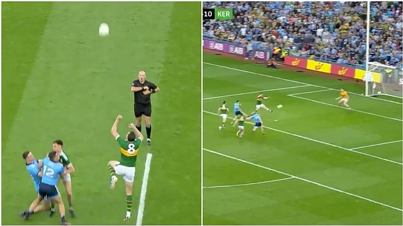 Watch: David Moran Throw-In Error Sets Eoin Murchan On The Way For Goal