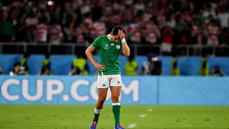 28 September 2019; Joey Carbery of Ireland following the 2019 Rugby World Cup Pool A match between Japan and Ireland at the Shizuoka Stadium Ecopa in Fukuroi, Shizuoka Prefecture, Japan. Photo by Brendan Moran/Sportsfile