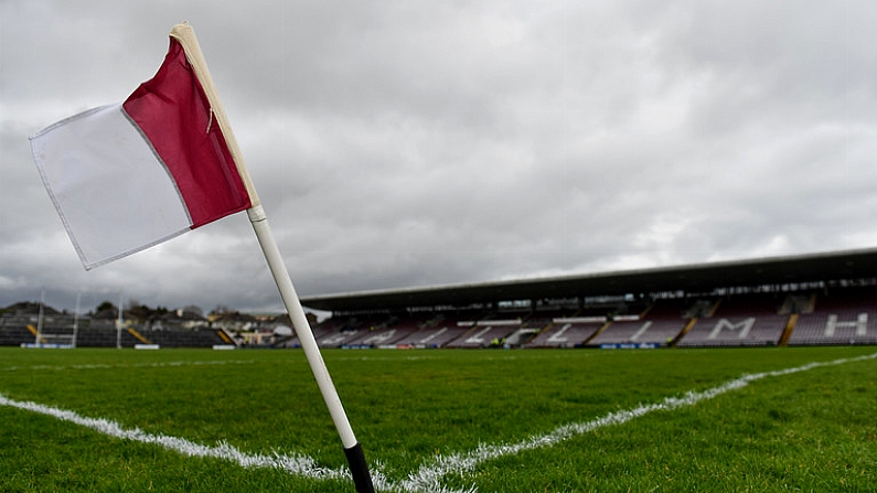 16 March 2019; A general view of a sideline flag ahead of the Allianz Hurling League Division 1 Quarter-Final match between Galway and Wexford at Pearse Stadium in Salthill, Galway. Photo by Sam Barnes/Sportsfile