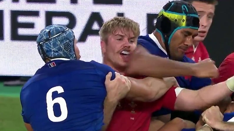 France's Vahaamahina Sees Red For Idiotic Elbow On Wales Backrow