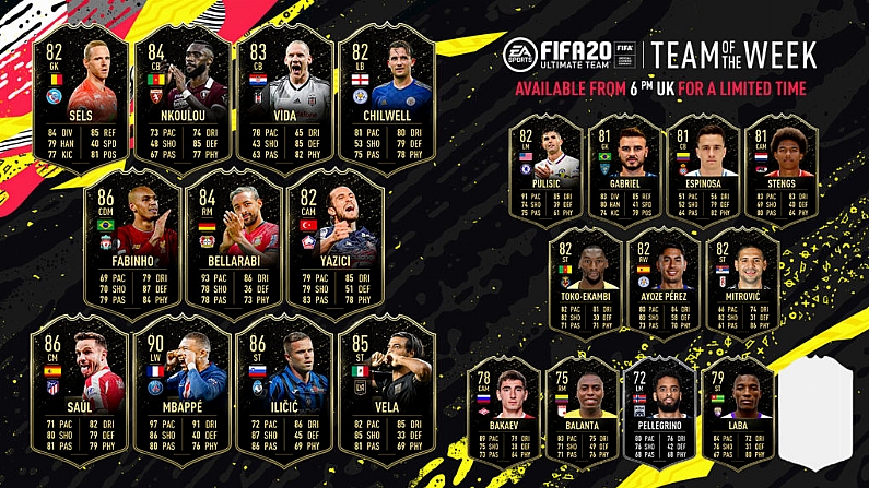 Yet Another Irish Player Features In FIFA 20 Team Of The Week 7