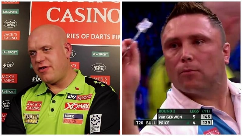 Michael Van Gerwen Criticises Gerwyn Price's On Stage Behaviour