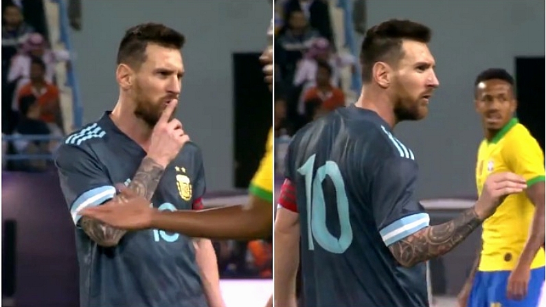 Messi Scores The Winner And Clashes With Brazil Coach And Captain