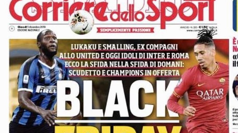 Italian Newspaper Condemned For "Black Friday" Lukaku And Smalling Headline