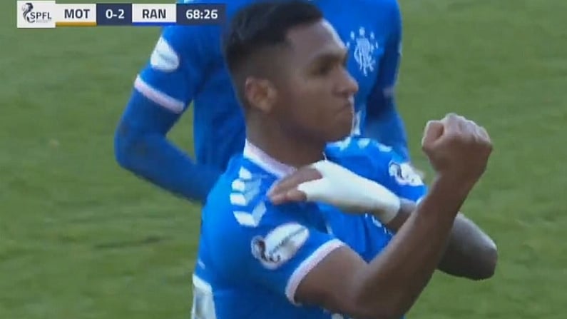 Rangers' Alfredo Morelos Sent Off For Goading Motherwell Fans