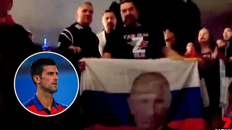 Novak Djokovic's Father Poses For Photos With Pro-Putin Fans In Melbourne