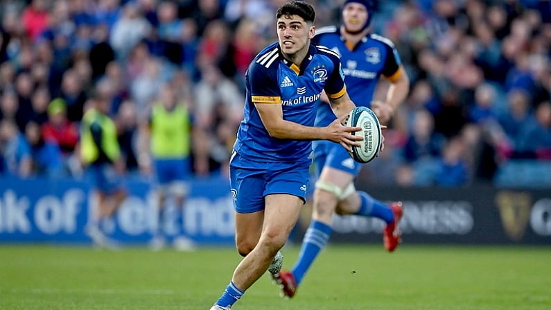 8 October 2022; Jimmy O'Brien of Leinster during the United Rugby Championship match between Leinster and Cell C Sharks at RDS Arena in Dublin. Photo by Brendan Moran/Sportsfile