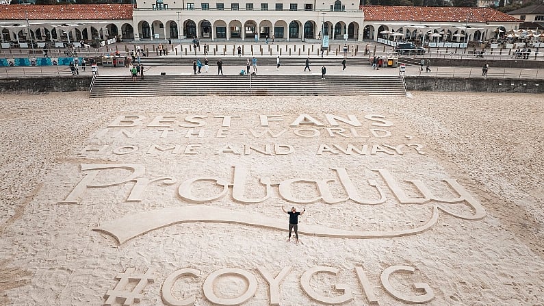 Carlsberg Unveil Sand Installation On Bondi Beach For Ireland WNT