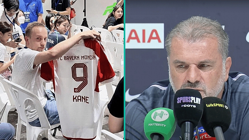 Ange Postecoglou Not Happy With German Reporter Over Harry Kane Stunt