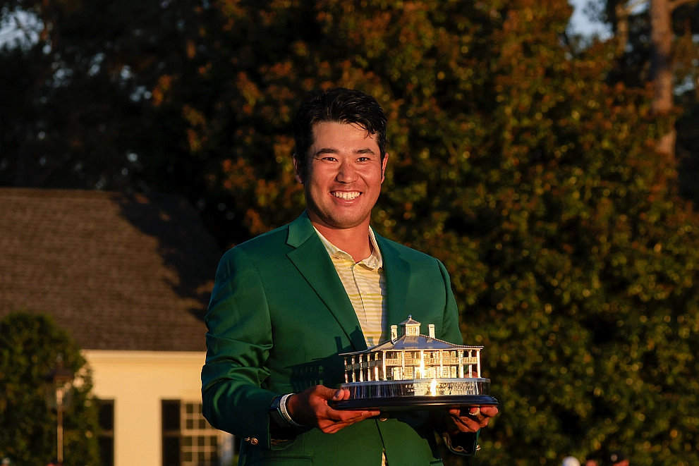 top masters tips Hideki Matsuyama winning the Masters at Augusta National