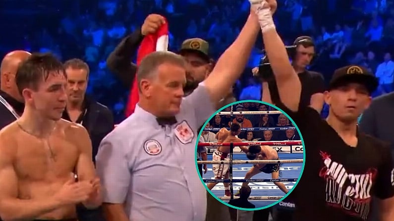 Michael Conlan: Towel Thrown In After Brutal Uppercut KOs Belfast Fighter