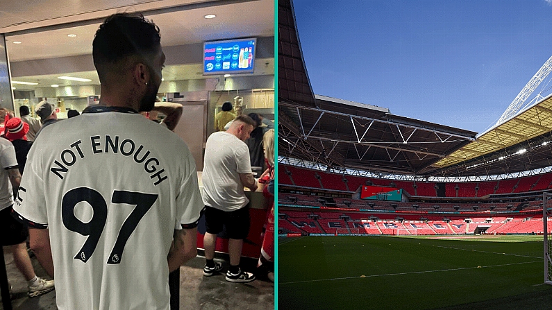 Met Police Arrest Manchester United Fan For Offensive Jersey At FA Cup Final