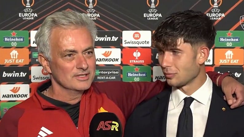 Jose Mourinho Drags Roma Youngster In Front Of Cameras For Heartwarming Interview