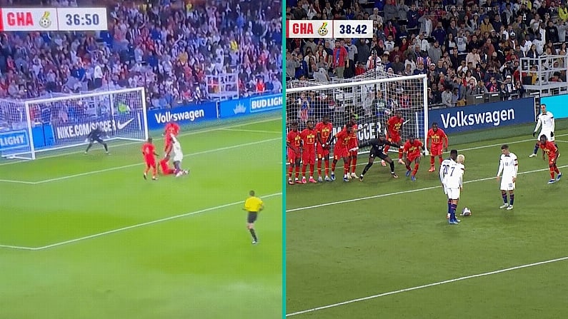 USA Score From Indirect Free-Kick Awarded For Bizarre Reason In Win Over Ghana