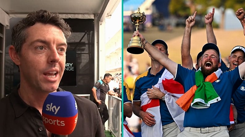 Rory McIlroy Needed A Week To Recover From Shane Lowry's Ryder Cup Party