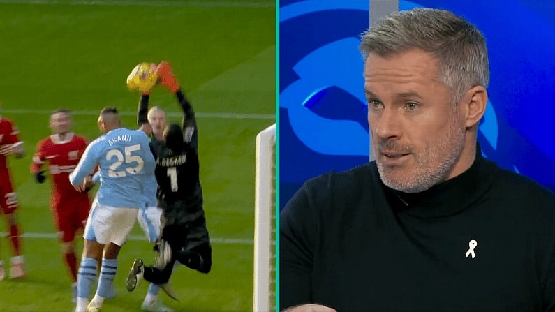 Liverpool Fans Call Out Jamie Carragher For Take On Disallowed Manchester City Goal