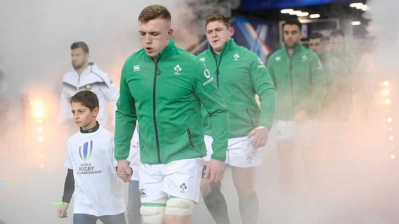 3 February 2018; Dan Leavy of Ireland ahead of the NatWest Six Nations Rugby Championship match between France and Ireland at the Stade de France in Paris, France. Photo by Ramsey Cardy/Sportsfile