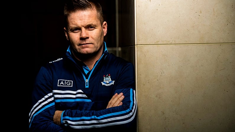 10 January 2020; New Dublin football manager Dessie Farrell was in AIG HQ today to help launch their New Year offer of 20% Off Car Insurance at www.aig.ie. Photo by Ramsey Cardy/Sportsfile