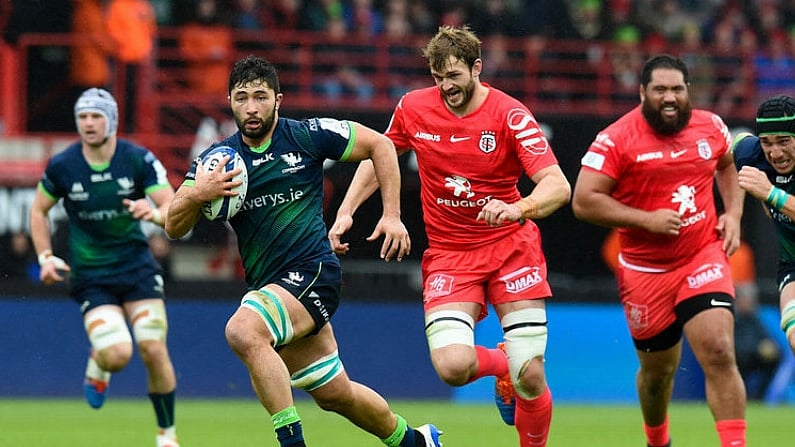 23 November 2019; Colby Fainga of Connacht  during the Heineken Champions Cup Pool 5 Round 2 match between Toulouse and Connacht at Stade Ernest Wallon in Toulouse, France. Photo by Alexandre Dimou/Sportsfile