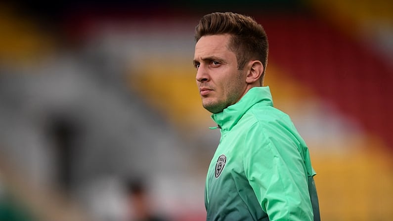 3 May 2019; Republic of Ireland assistant coach Kevin Doyle prior to the 2019 UEFA European Under-17 Championships Group A match between Republic of Ireland and Greece at Tallaght Stadium in Dublin. Photo by Stephen McCarthy/Sportsfile