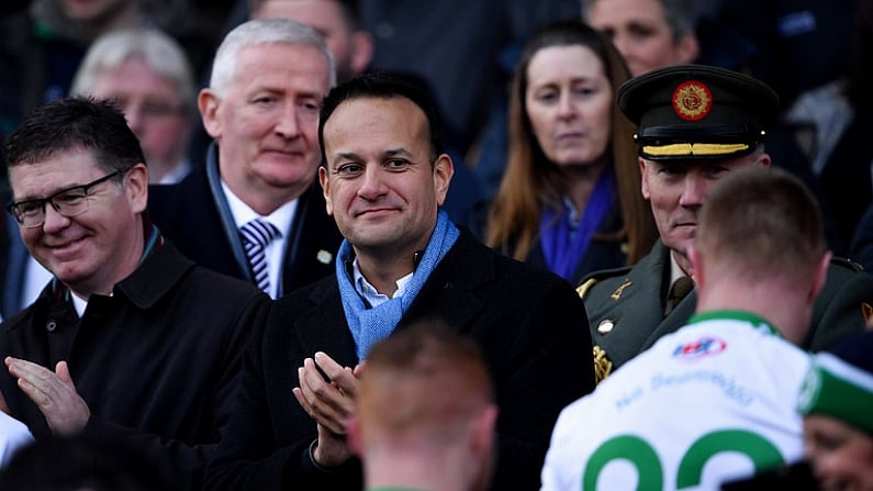 19 January 2020; An Taoiseach Leo Varadkar TD after the AIB GAA Hurling All-Ireland Senior Club Championship Final between Ballyhale Shamrocks and Borris-Ileigh at Croke Park in Dublin. Photo by Piaras O Midheach/Sportsfile