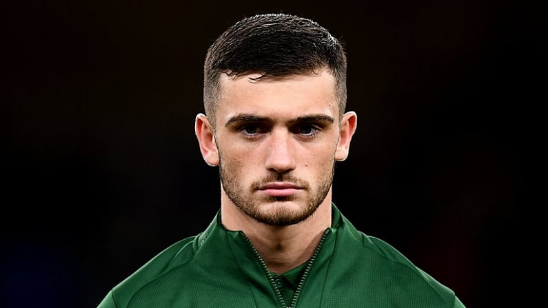 14 November 2019; Troy Parrott of Republic of Ireland prior to the International Friendly match between Republic of Ireland and New Zealand at the Aviva Stadium in Dublin. Photo by Stephen McCarthy/Sportsfile