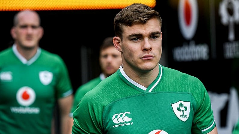 31 January 2020; Garry Ringrose during the Ireland Rugby captain's run at the Aviva Stadium in Dublin. Photo by Ramsey Cardy/Sportsfile