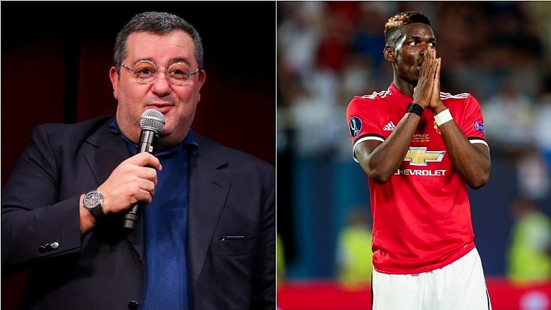 Mino Raiola Aims Another Dig At Manchester United Regarding Paul Pogba