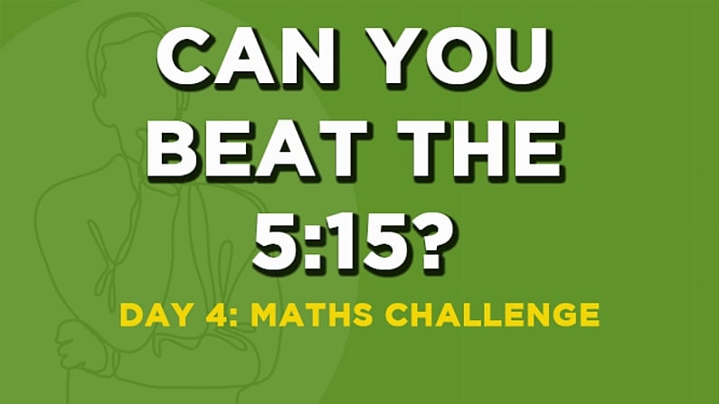 Beat The 5:15 - Solve This Sports Maths Challenge