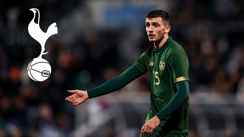 19 November 2019; Troy Parrott of Republic of Ireland during the UEFA European U21 Championship Qualifier match between Republic of Ireland and Sweden at Tallaght Stadium in Tallaght, Dublin. Photo by Eoin Noonan/Sportsfile