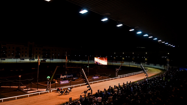 22 September 2018; A general view during the Download The Fastest Ever Boylesports App Open 525 at Shelbourne Park in Dublin. Photo by Harry Murphy/Sportsfile