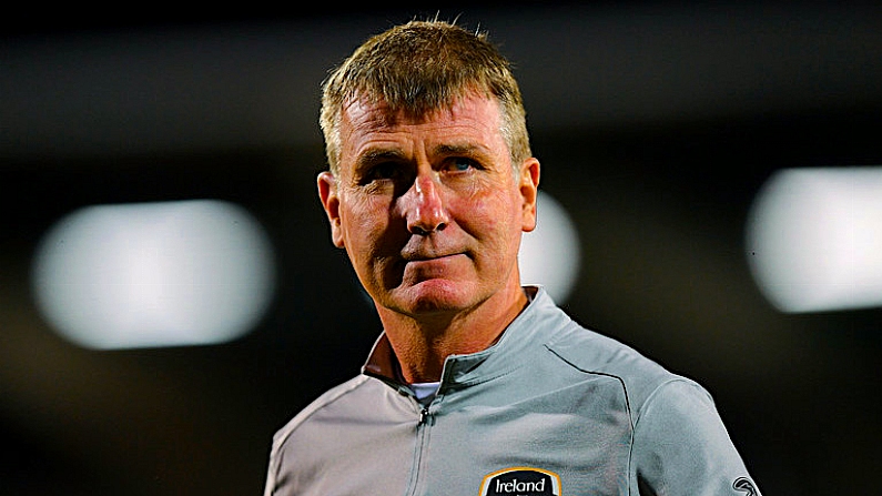 10 October 2019; Republic of Ireland U21 head coach Stephen Kenny ahead of the UEFA European U21 Championship Qualifier Group 1 match between Republic of Ireland and Italy at Tallaght Stadium in Tallaght, Dublin. Photo by Eoin Noonan/Sportsfile