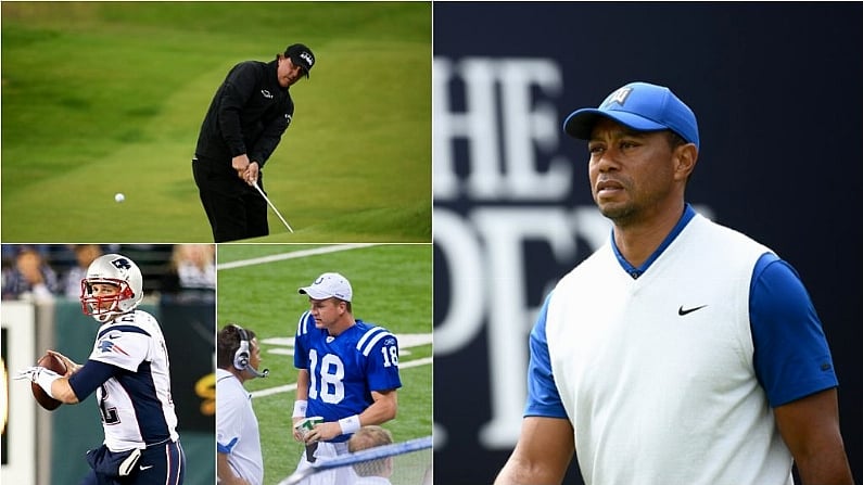 Report: Woods & Mickelson To Broadcast Charity Round With Tom Brady & Peyton Manning