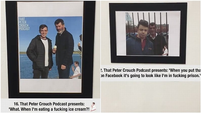 Peter Crouch's Roy Keane Selfie 'Art Gallery' Is Absolutely Priceless